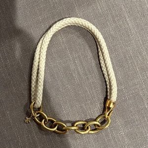 Rope / Gold accent Necklace